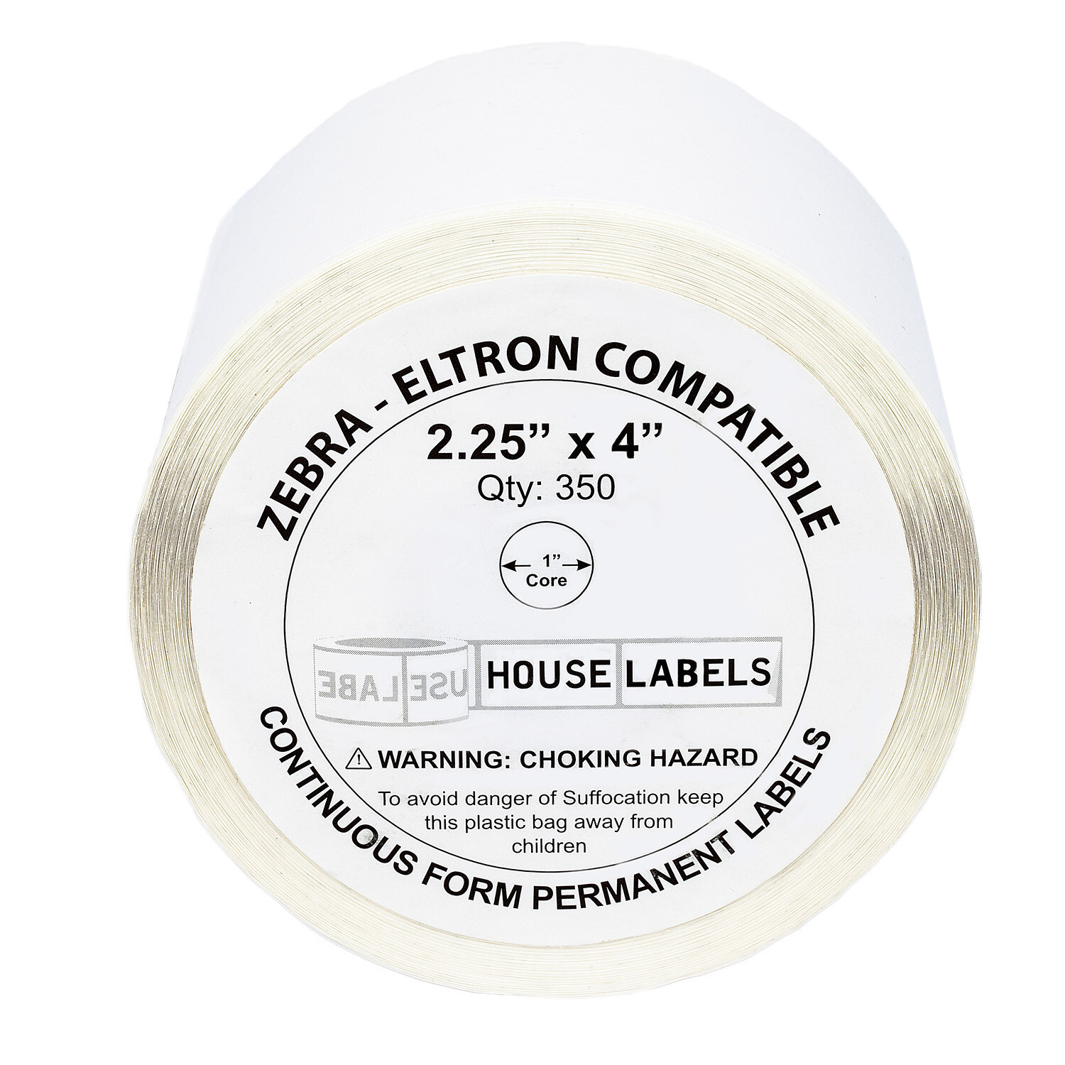 ZEBRA / ELTRON 2.25 x 4 (2.25″ x 4″) Direct Thermal Labels – (12) Rolls of 350