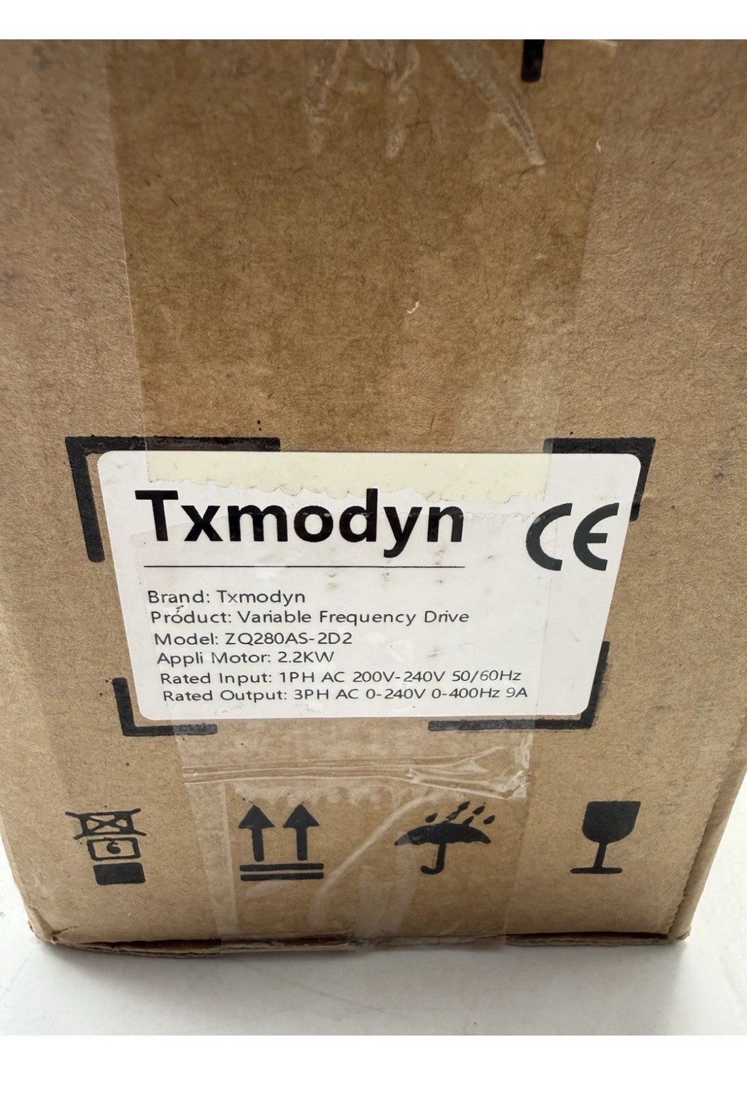 VFD 2.2KW 3HP 200-240V Inverter 1 Phase Input 3 Phase 0-400HZ Output 9A Variable
