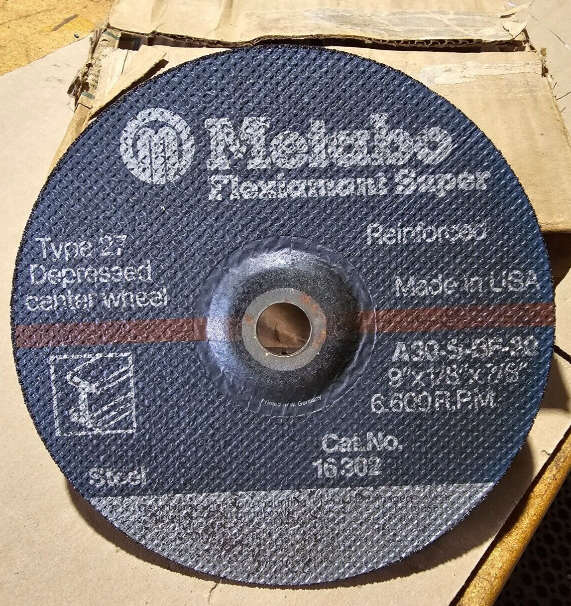 Metabo Flexiamant Super 9″ x 1/8″ x 7/8″ Grinding Disc Qty:25