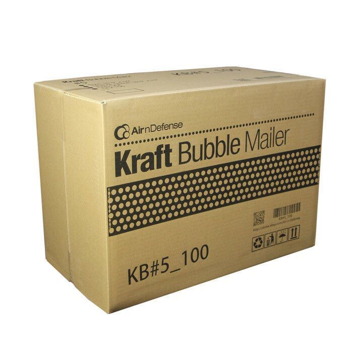 200 #5 10.5×16 Kraft Bubble Padded Envelopes Mailers Shipping Bags AirnDefense