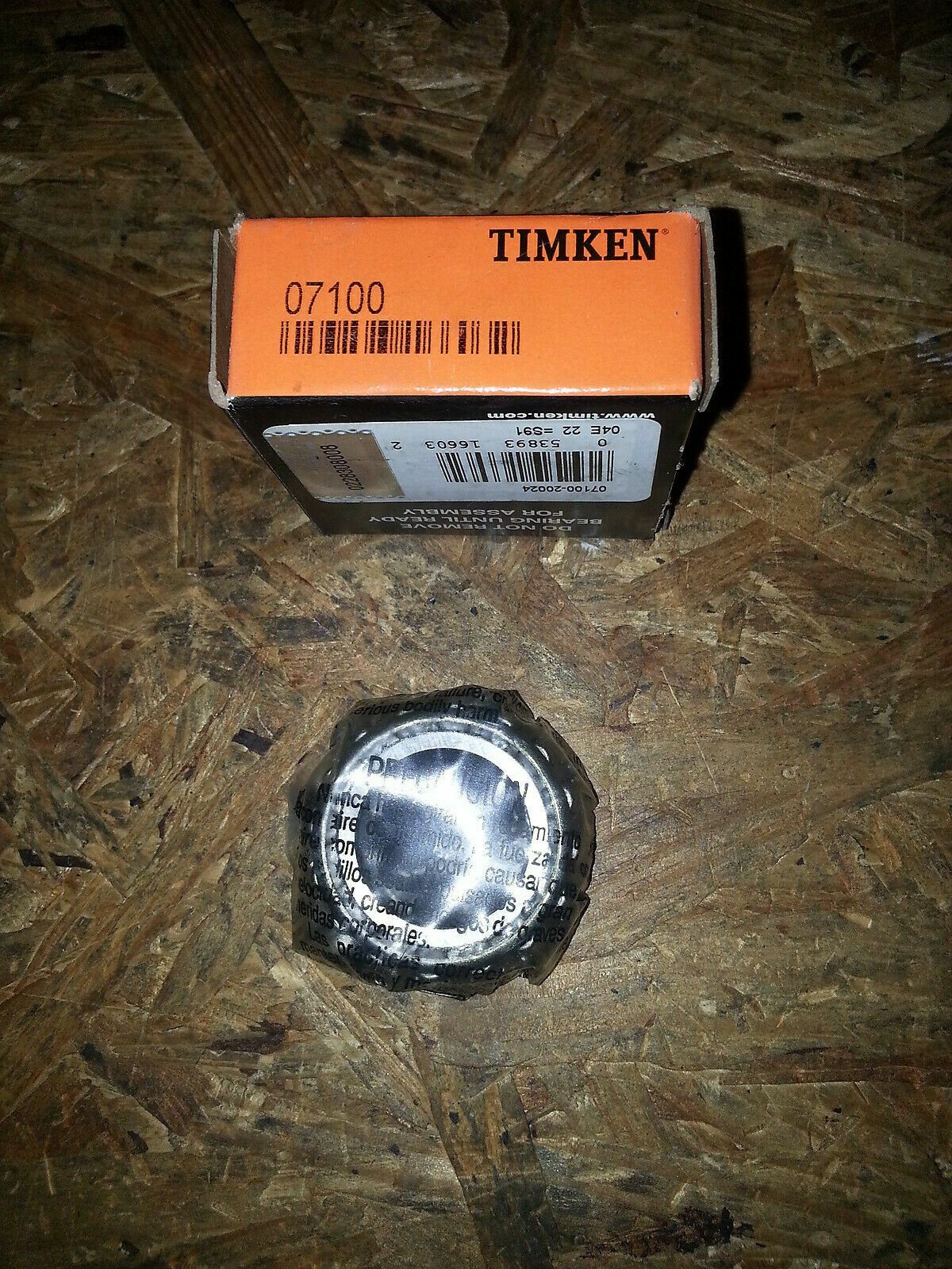 Timken 07100 Tapered Roller Bearing Cone 1 In Bore 25.4mm Precision Industrial