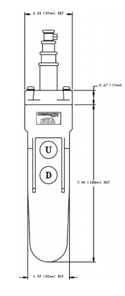 60 Series 2-Button Hoist Pendant (XA-34211) CM Budgit Coffing Replacement