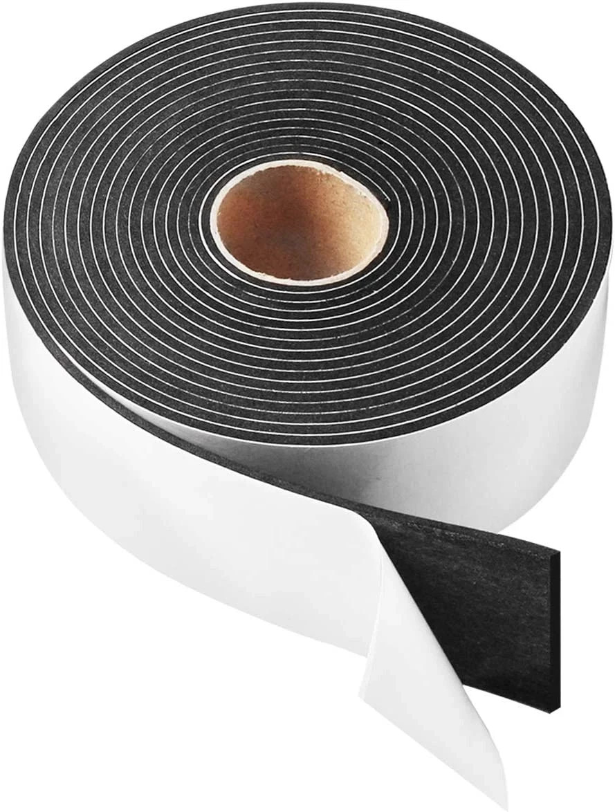 High Density Foam Tape,2 Inch Wide X 1/8 Inch Thick Door Insulation Tape,Adhesiv