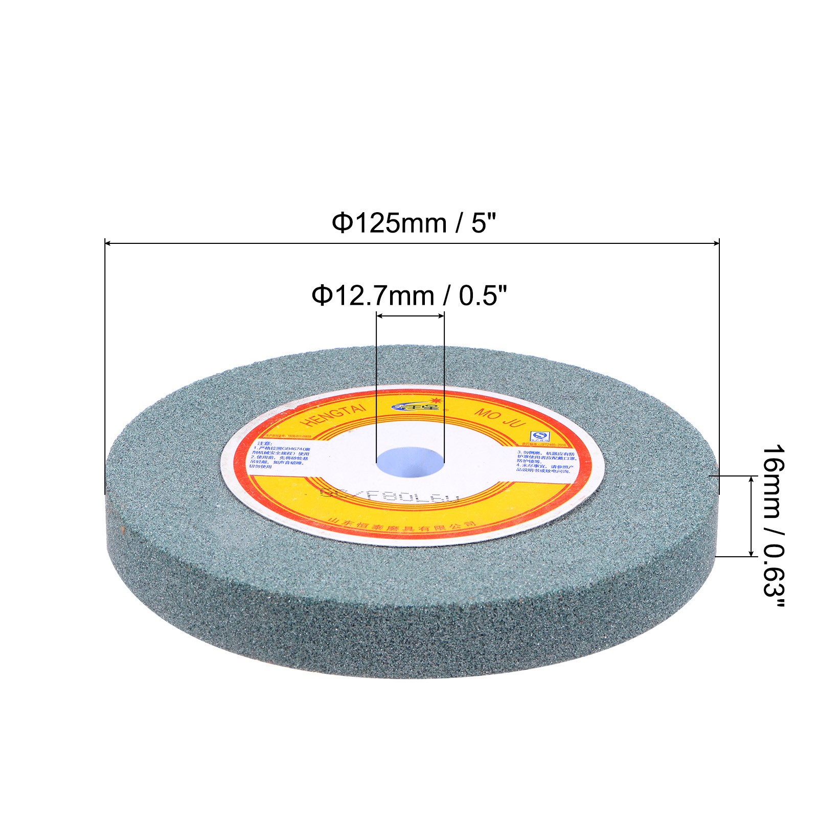 5 Inch Bench Grinding Wheels Silicon Carbide GC 80 Grits Grinding Tool