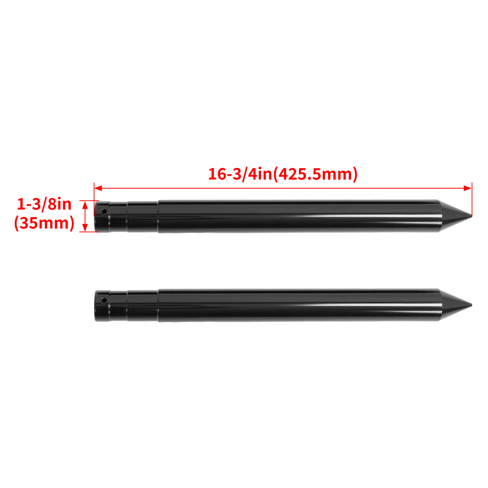 2PK 17″ Hay Bale Spear Stabilizer for Skid Steer Mount Plate for Tractor