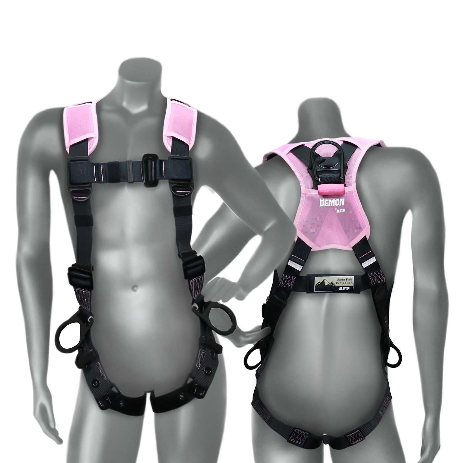 AFP Demon Fall Protection Comfortable Safety Harness (OSHA/ANSI PPE) Pink