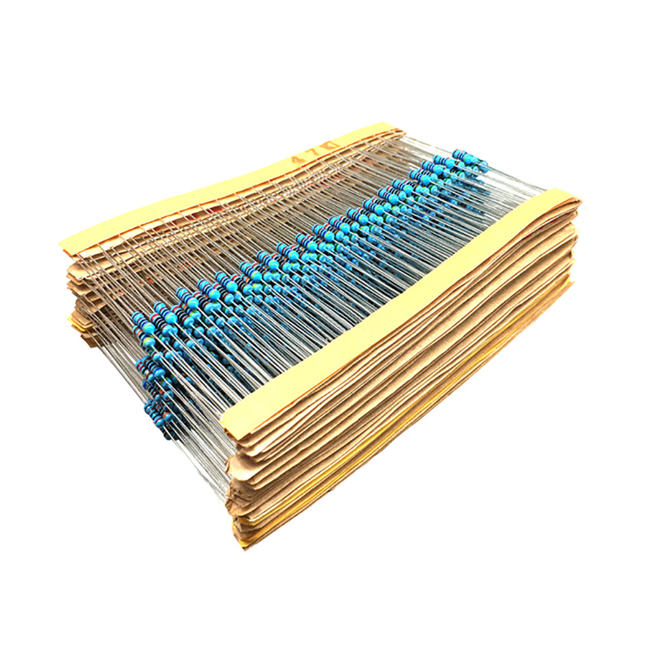 1/4W Metal Film Resistor Tolerance ±1% 100PCS Range Of Values 0.1Ω To 2MΩ