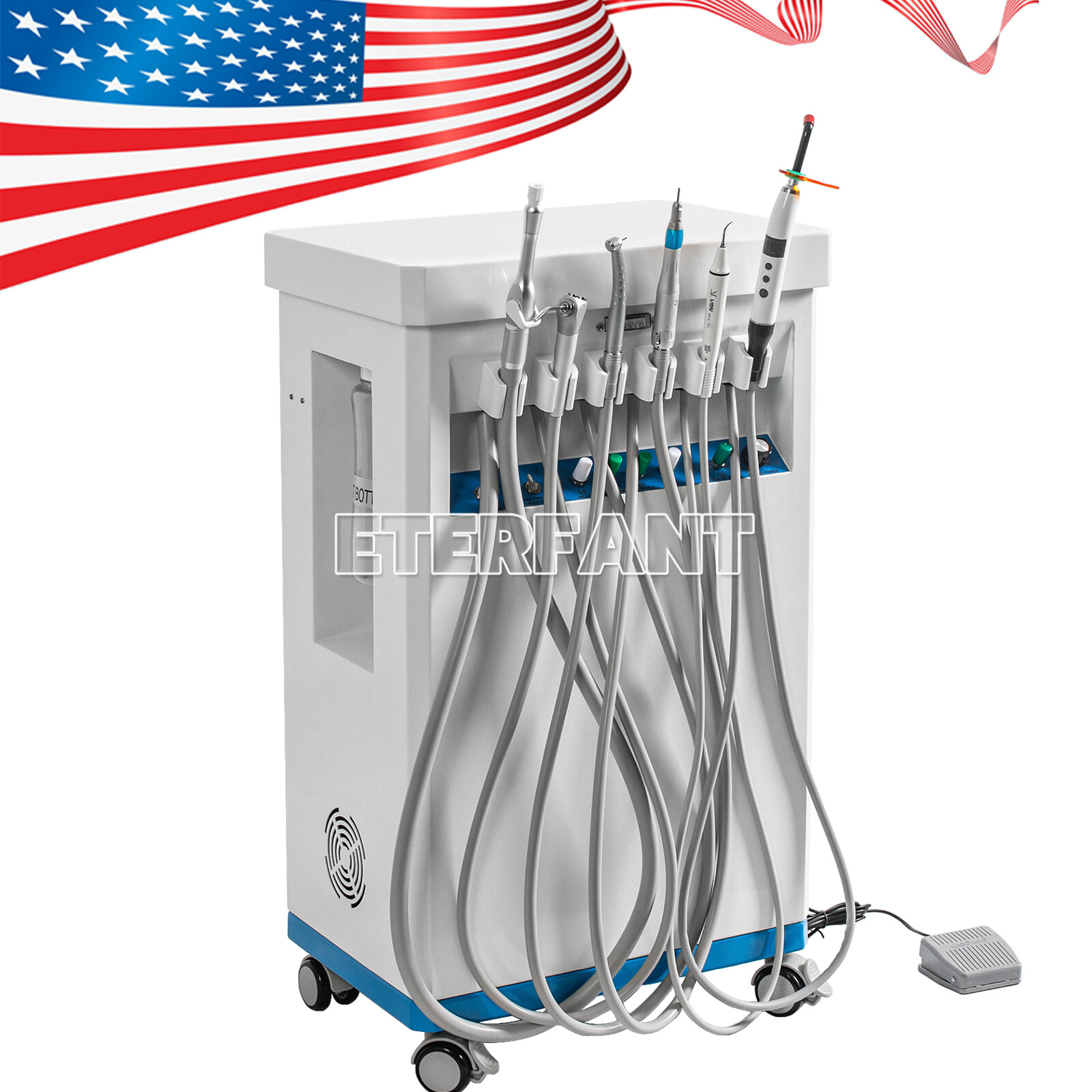 Dental Delivery Unit System/Treatment Cart/Unit with Air Compressor/Suction Unit