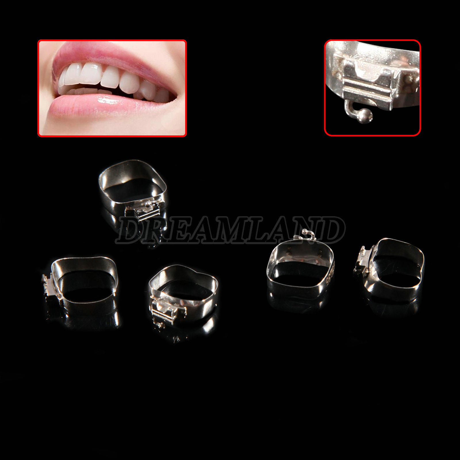 20 Sets Dental Orthodontic 1st Molar 022 Buccal Tube Bands Convertable Roth M