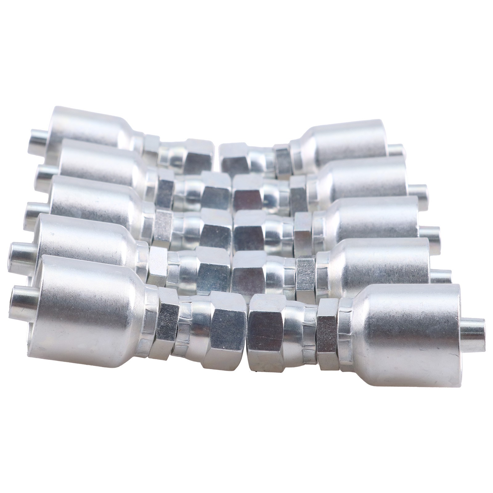 10 Pcs 10643-6-6 Hydraulic Hose Fitting With 3/8″ Thread for Parker 1064366