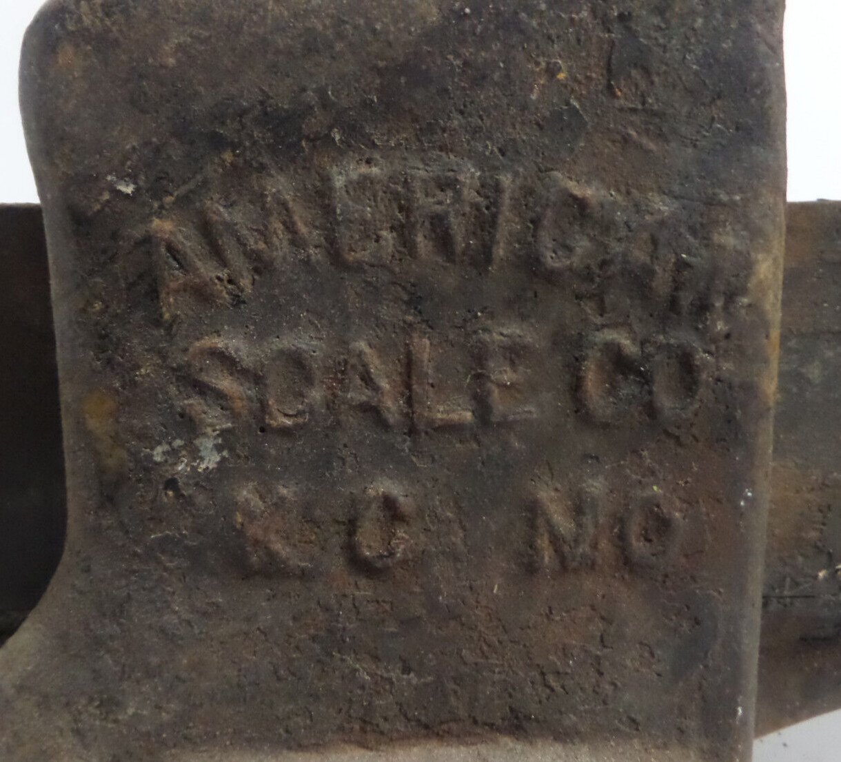 heavy vise American Scale Co KC MO No. 10 rusty rustic vintage
