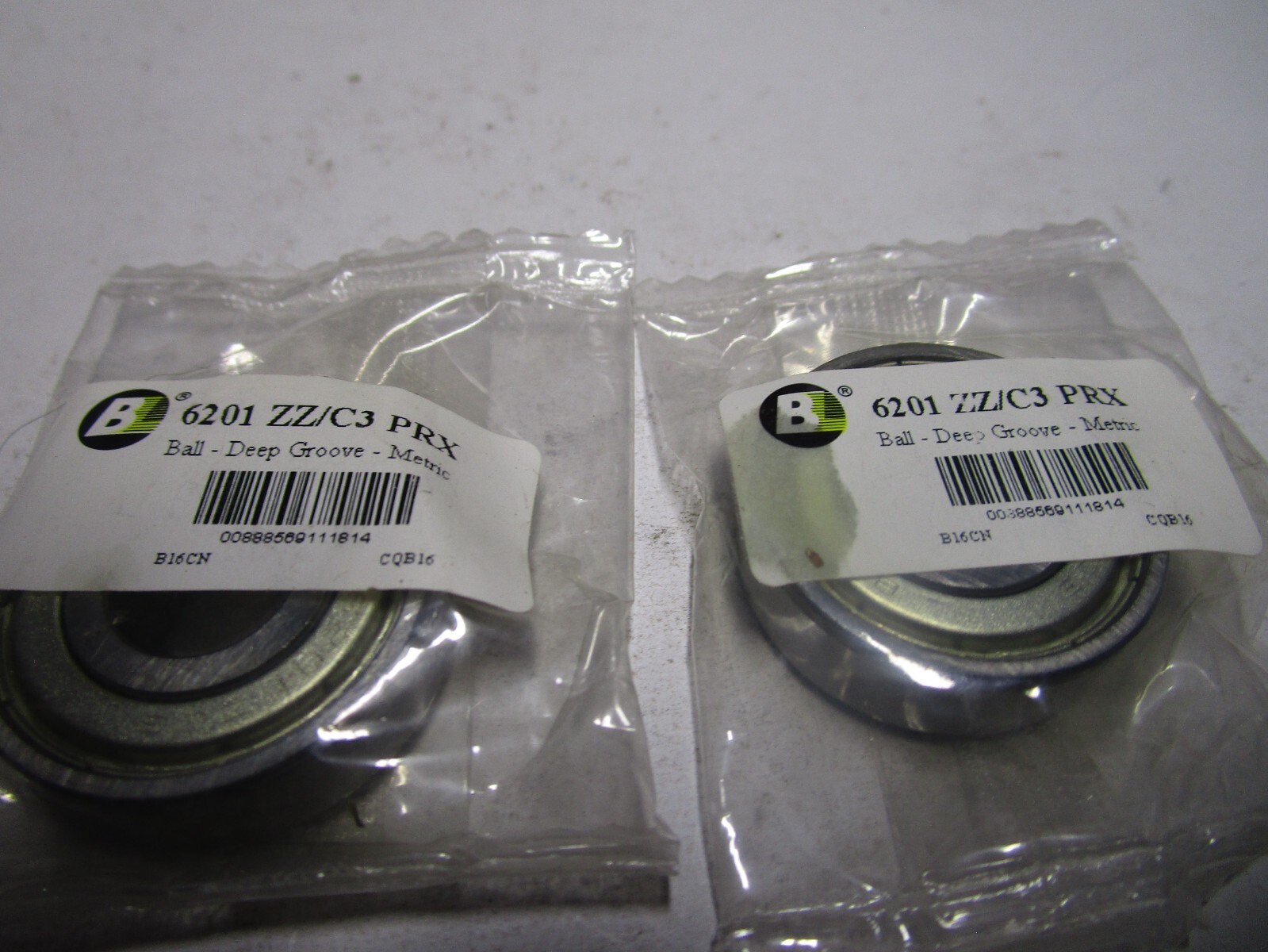 6201 ZZ 12mm Bore x 32mm OD x 10mm W Single Row Radial Ball Bearing QTY 2