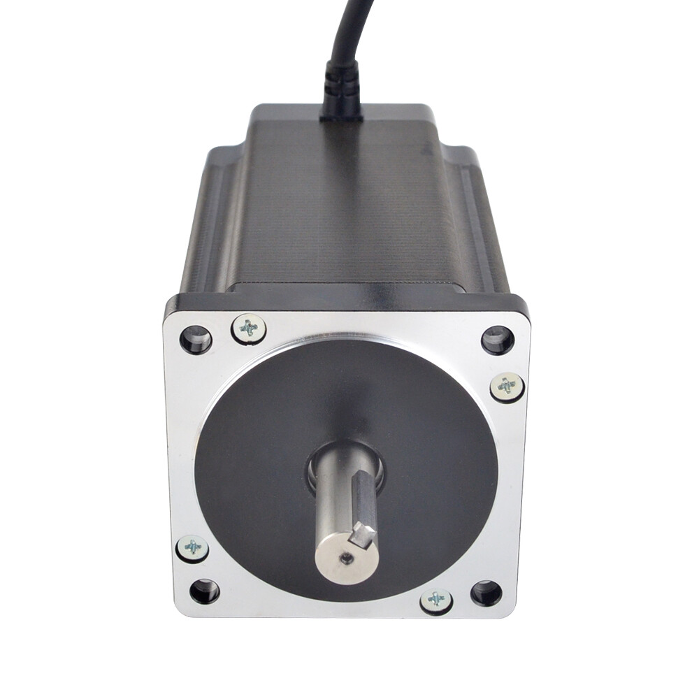 STEPPERONLINE 2PCS Nema 34 Stepper Motor 1700oz.in 6A Φ14mm Keyway Shaft CNC
