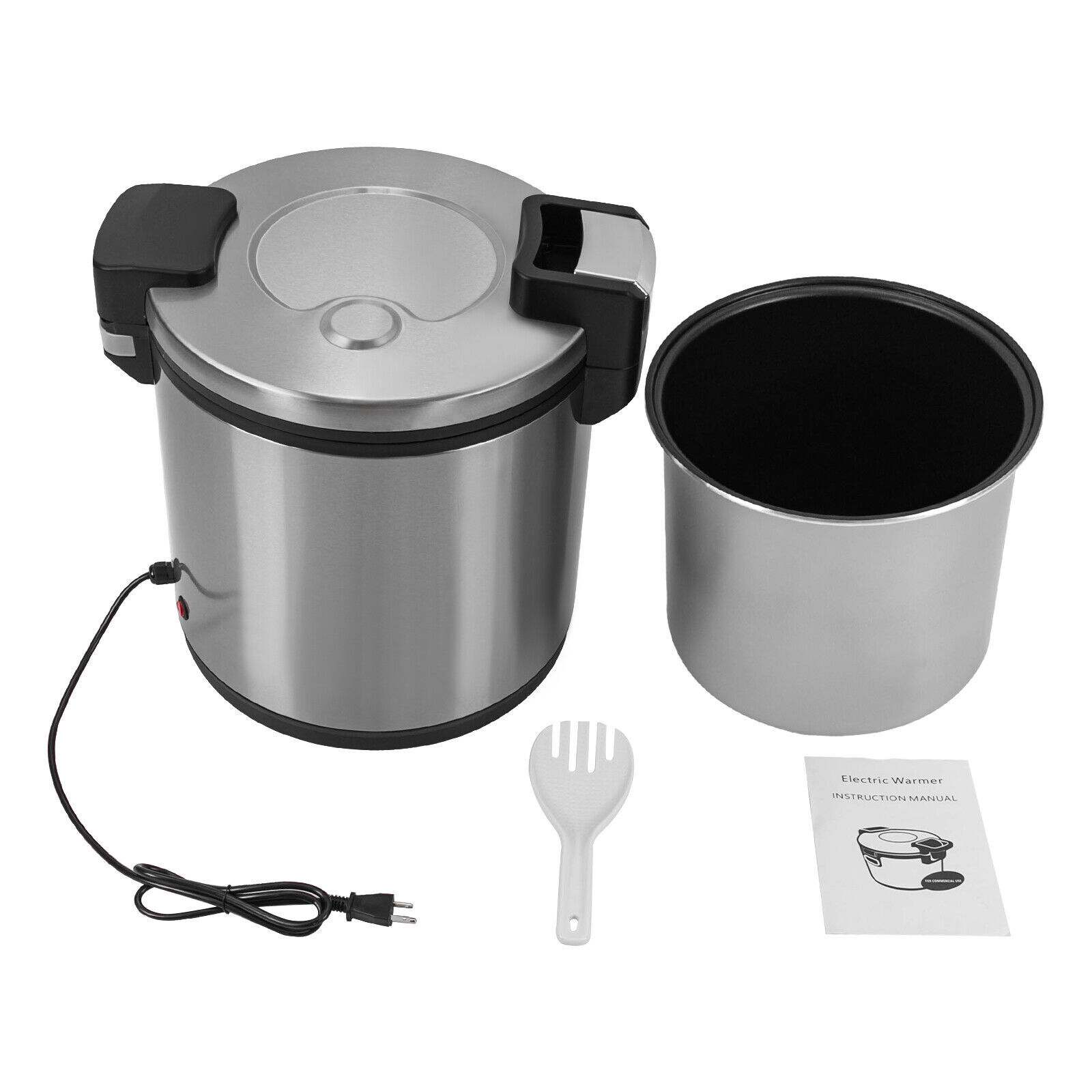Electric Rice Warmer Heavy Duty Soup Cooker Stainless Steel Restaurant Canteen