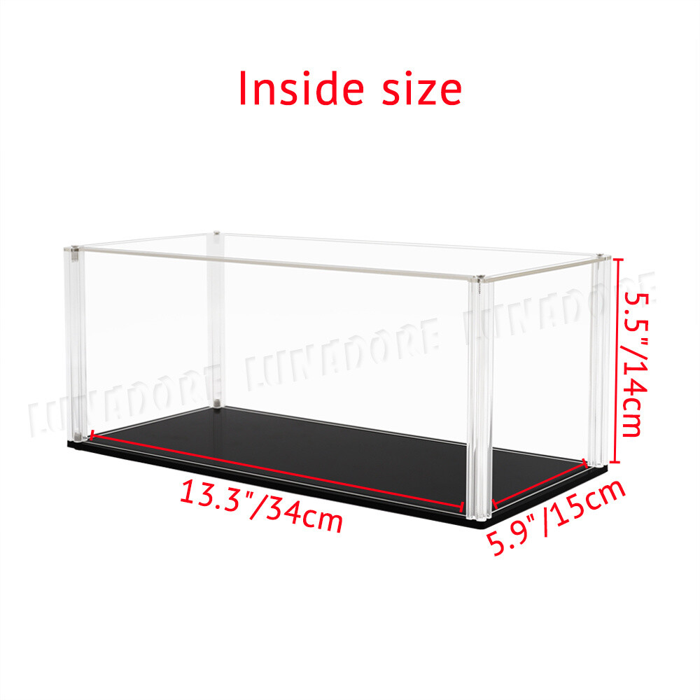 Large Display Case Sliding Door Acrylic Box Collectibles 1/18 Diecast Dustproof