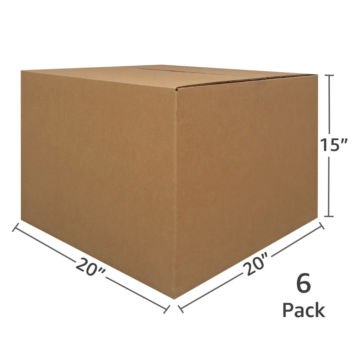 UBMOVE Large 6 Pack Moving Cardboard Boxes 20 x 20 x 15-inches