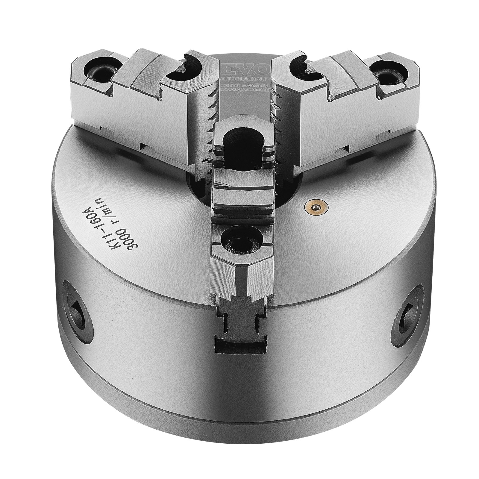 VEVOR 6 Inch 3-Jaw Self-Centering Lathe Chuck with 1 1/2 in-8 Threaded Backing
