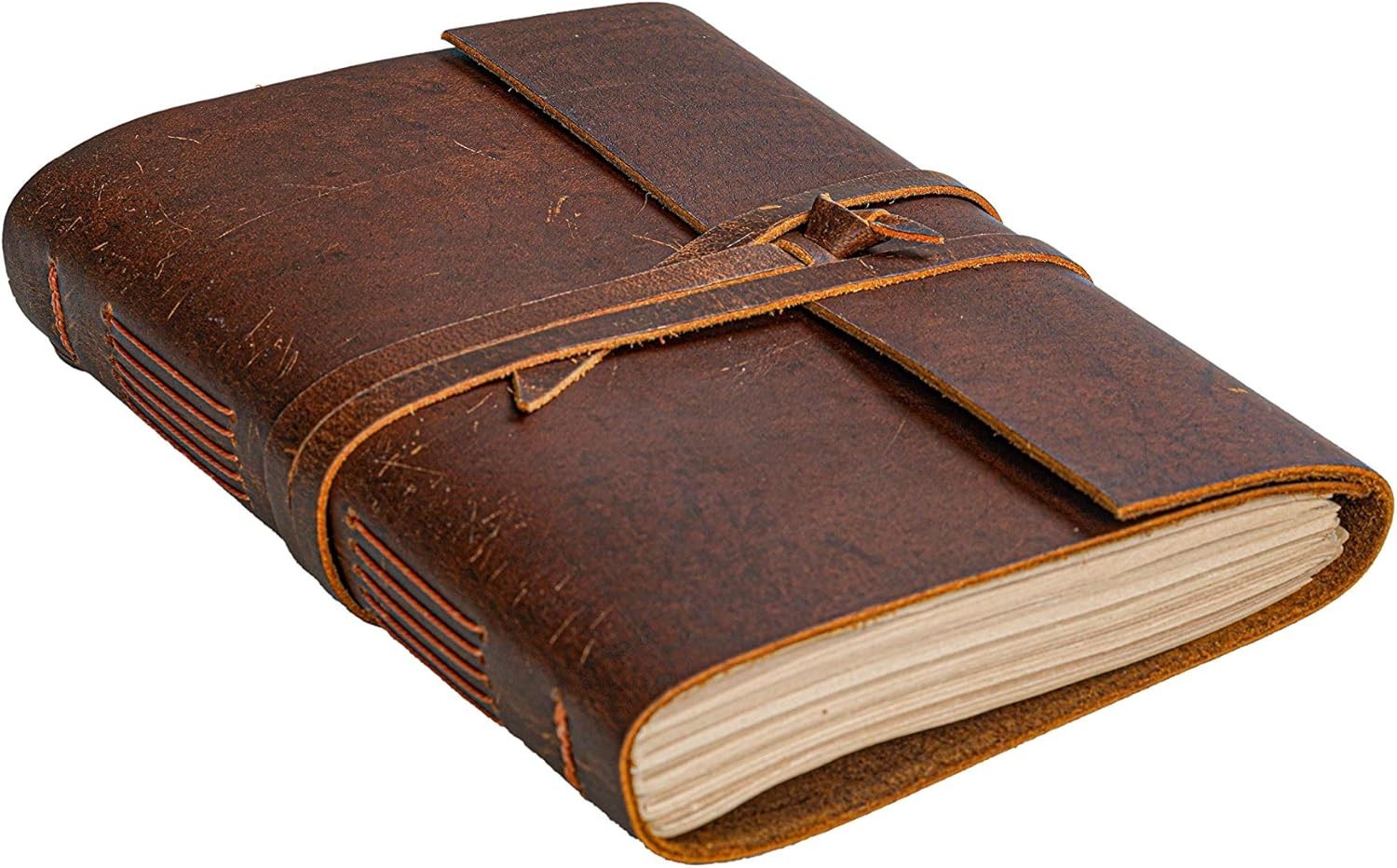 Handmade Leather Journal Notebook Rustic Vintage Leather Bound Diary