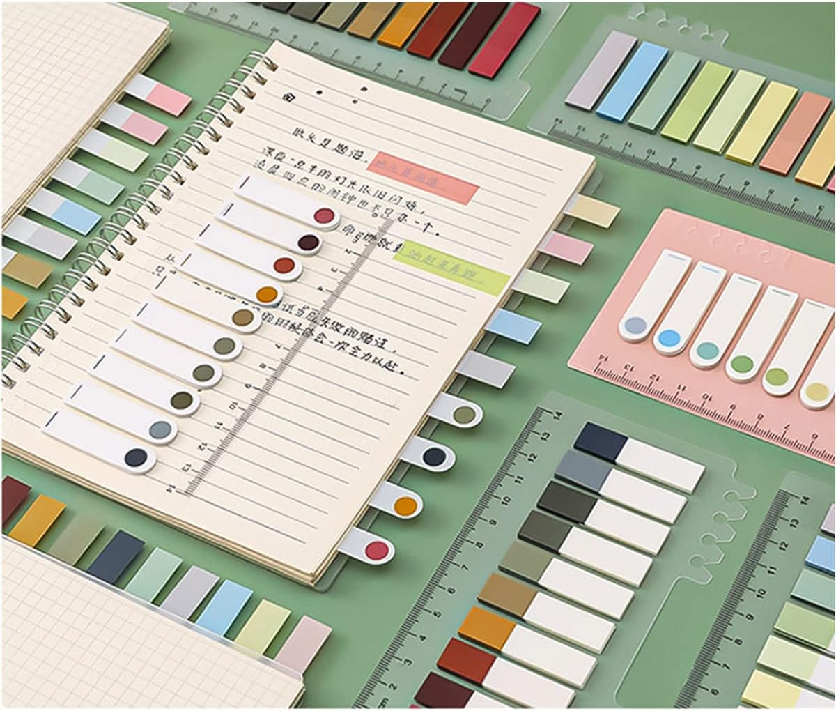 600 Pcs Morandi Sticky Tabs for Books – Pastel Page Markers and Annotations
