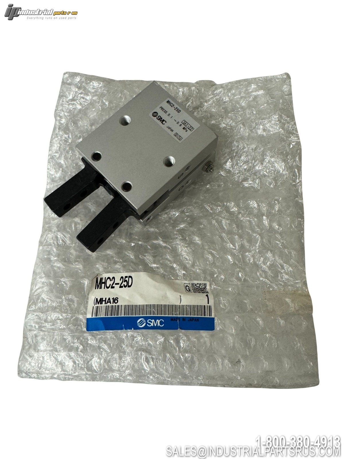 SMC MHC2-25D Angular Air Gripper 25mm Bore Double Acting 0.6MPa Pneumatic