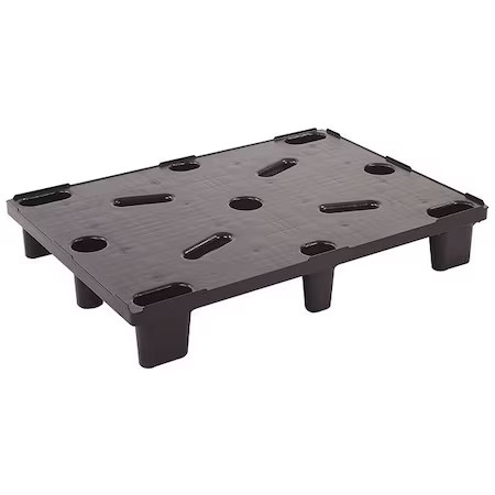 High Density Polyethylene Pallet, 41 3/4 In L, 29 3/4 In W, 6 3/8 In H, 2,