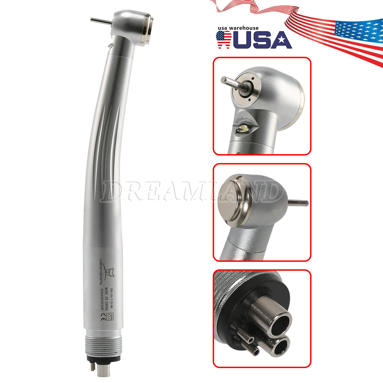 1-10 Yabangbang Dental (LED E-generator) High Speed Handpiece 4/2 Hole Fit NSK