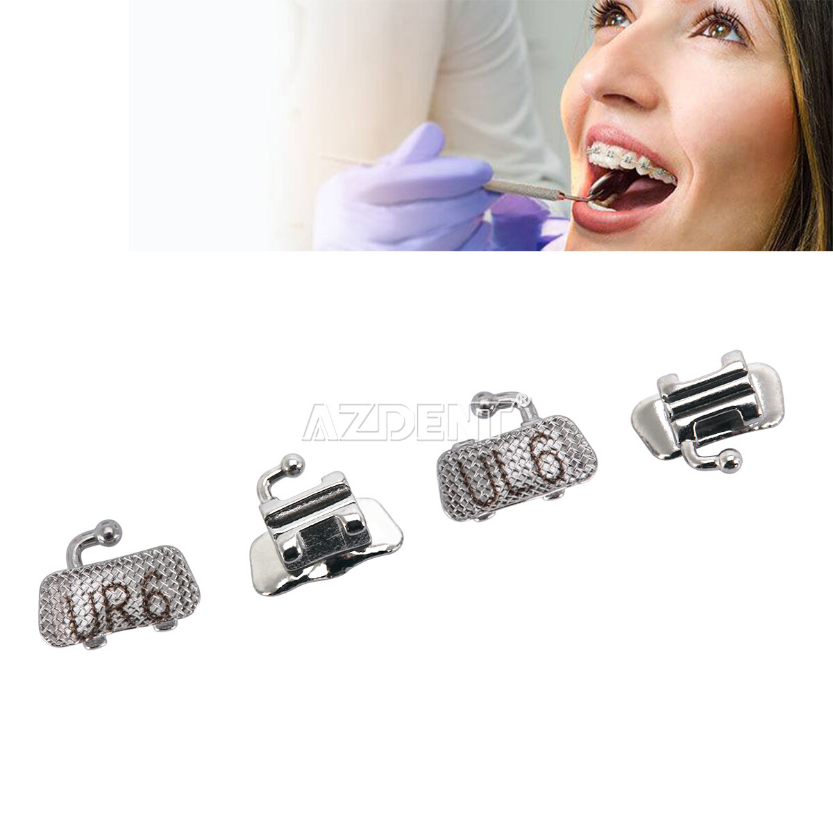 10x Dental Orthodontic Buccal Tube Bondable 1st 2nd Molar Roth MBT 022 018