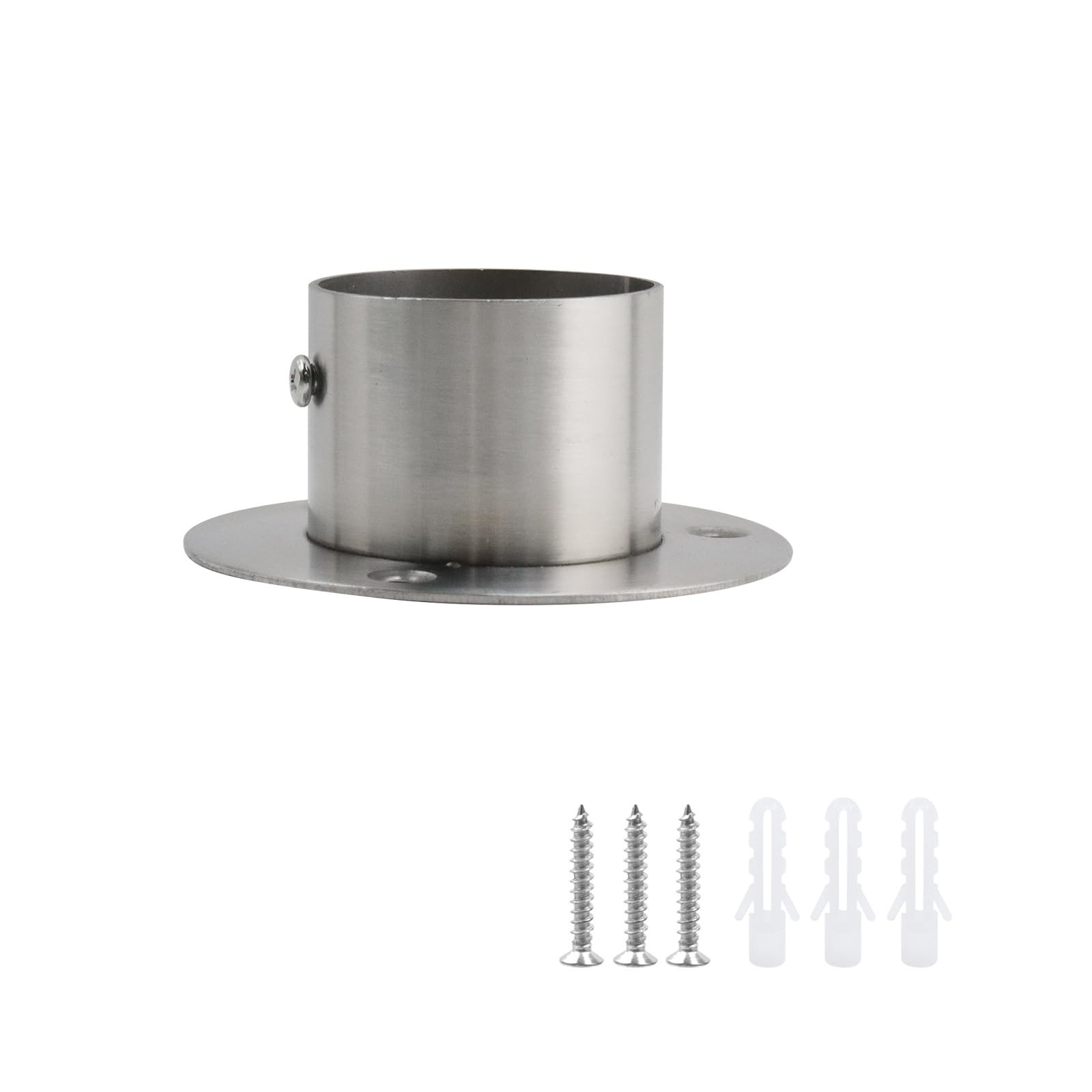 Wealrit 4 PCS Post Base Round Post Brackets Heavy Duty Flange Anchor Bases Ch…