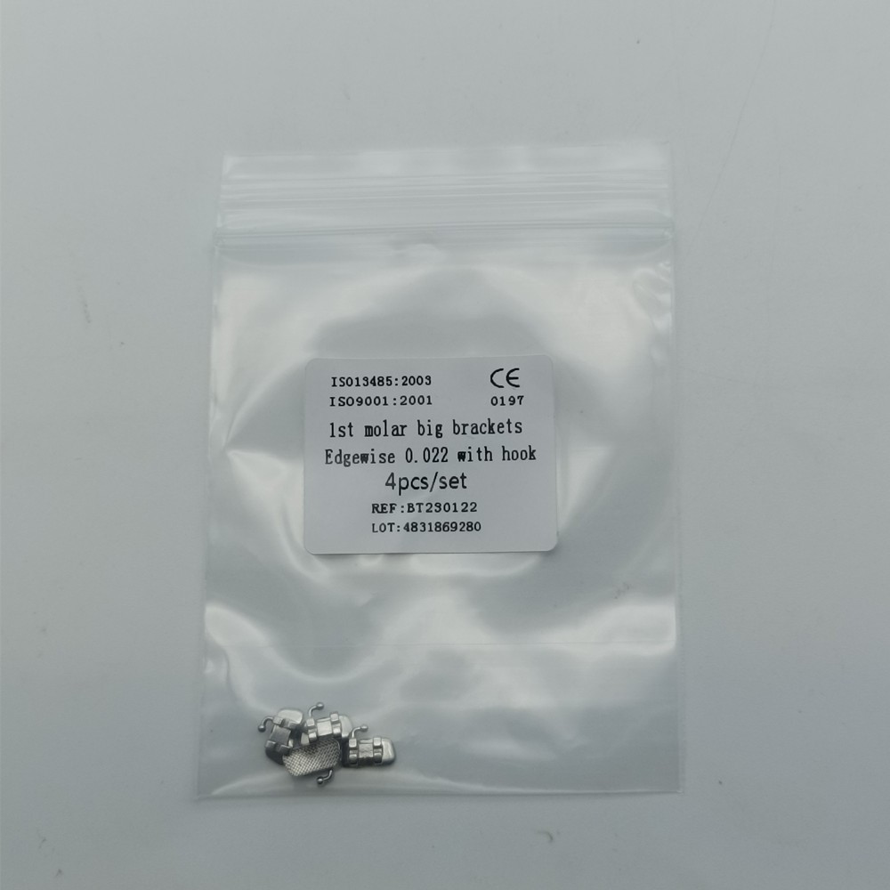 20Sets Dental 1st Brackets Molar Wide Big Bracket Orthodontic Roth MBT 022 Hooks