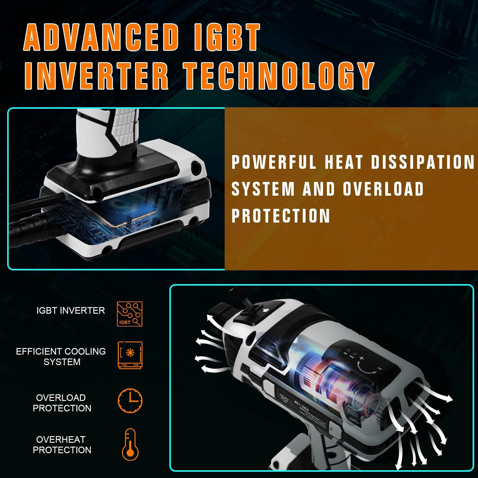 TRQWH 120A Portable Handheld ARC Welder Kit, 110V Stick Welding Machine