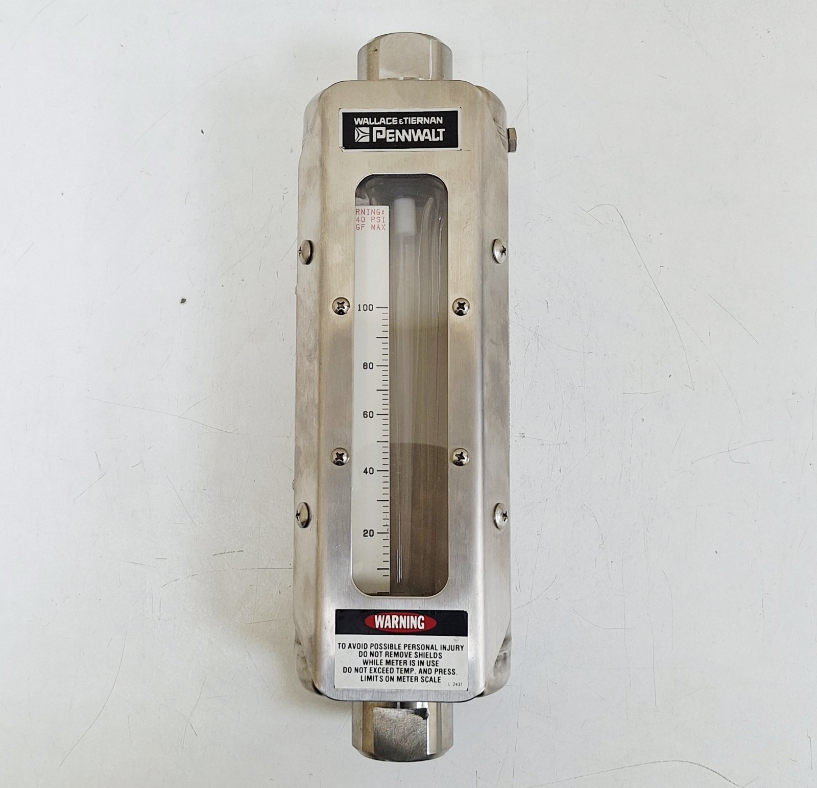 Wallace & Tiernan Pennwalt 5210B02212XXL Flow Meter 180F 240PSI