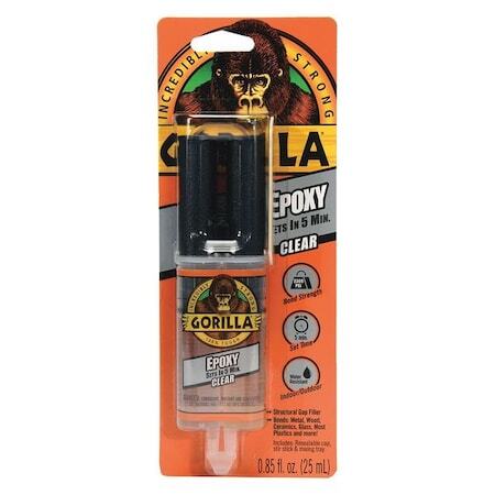 Gorilla Glue 4200102 Instant Adhesive, Epoxy Series, Clear, 1 Oz, Bottle, 1:01
