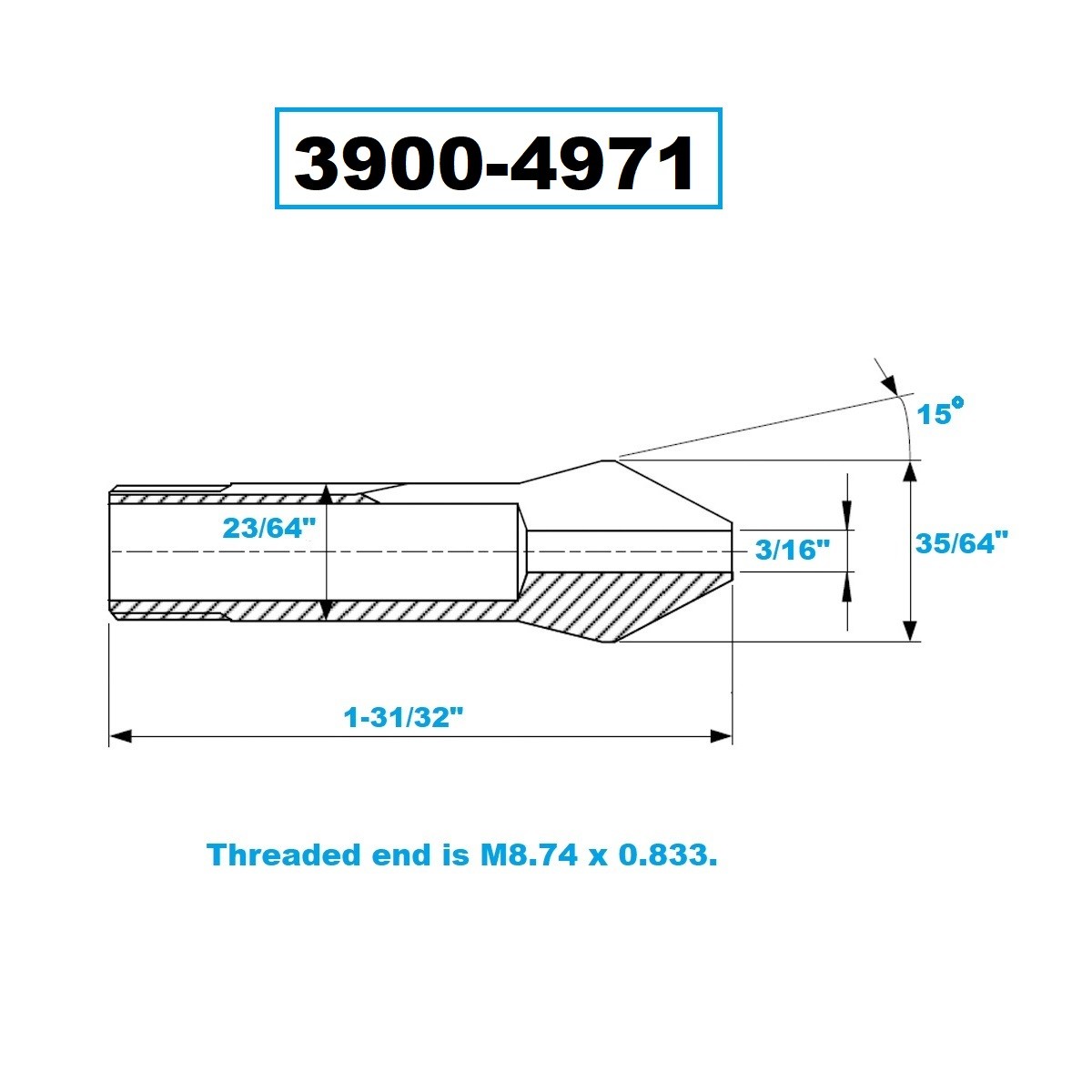 3/16″ W10 COLLET (3900-4971)