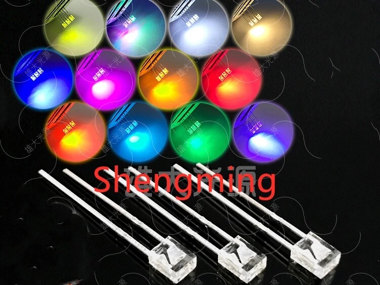 100pcs 2x3x4mm Red Green Blue White Yellow Warm white Pink led light 2*3*4MM