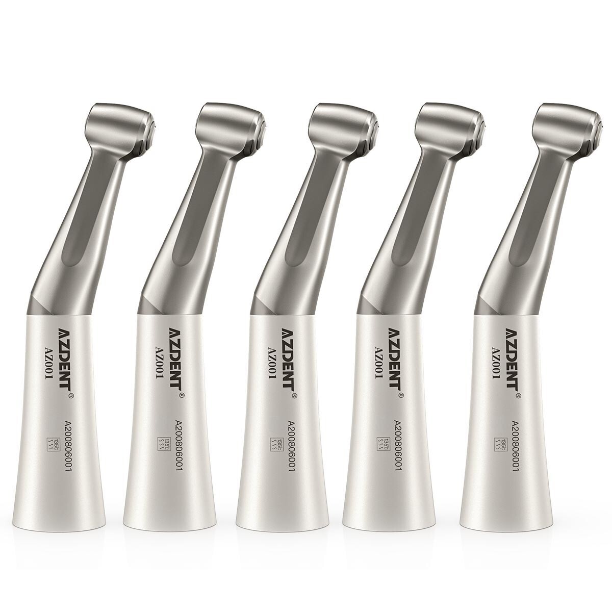 5X AZDENT Dental Slow Low Speed Contra Angle Handpiece Push Button E-Type USA
