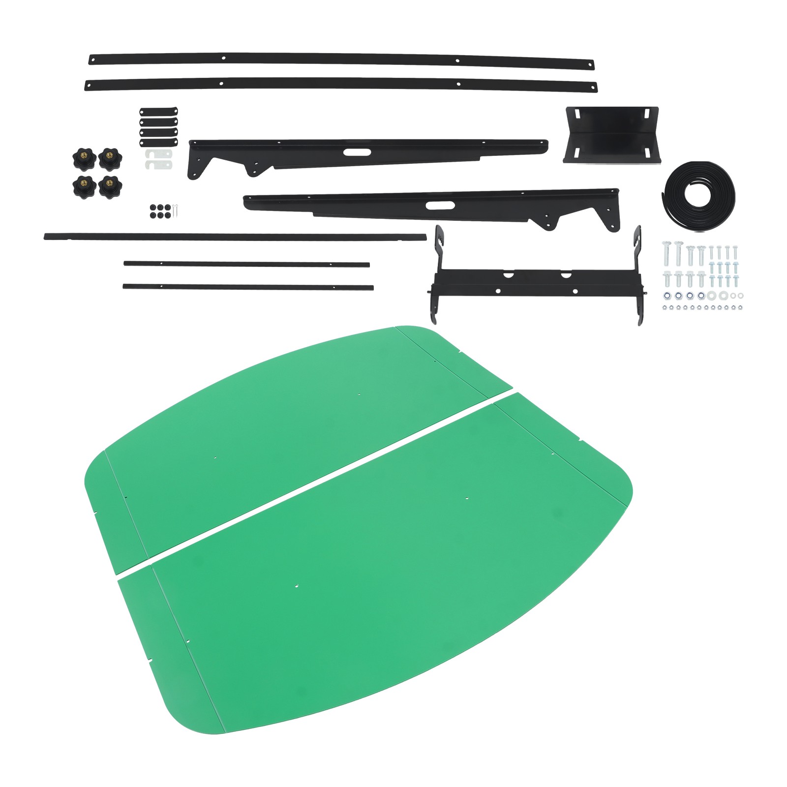 For John Deere 2″ x 2″ or 2″ x 3″ ROPS Tuff Top Tractor Canopy 52″ X 52″ Green