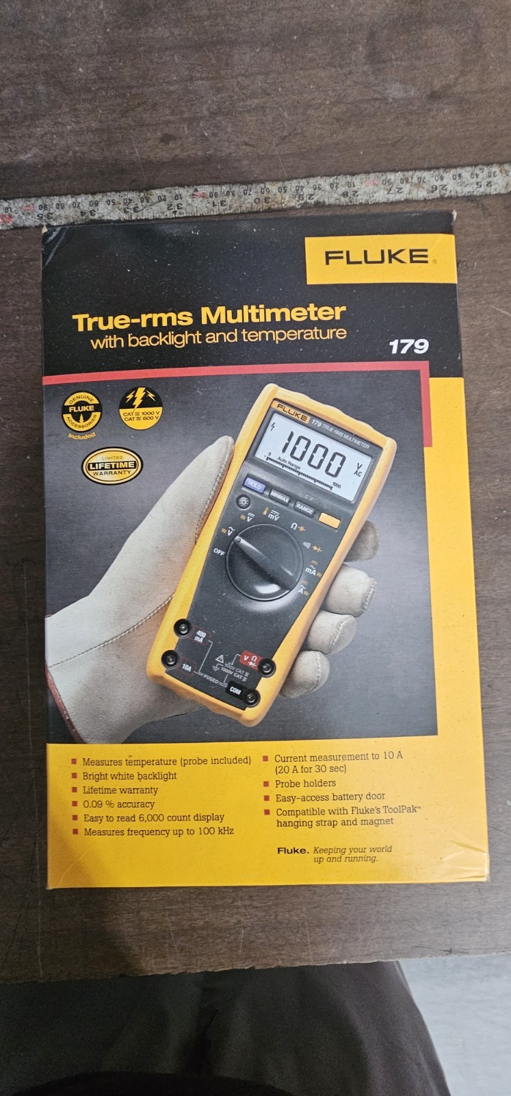Fluke 179-ESFP True RMS Multimeter with Backlight and Temp, New in Box