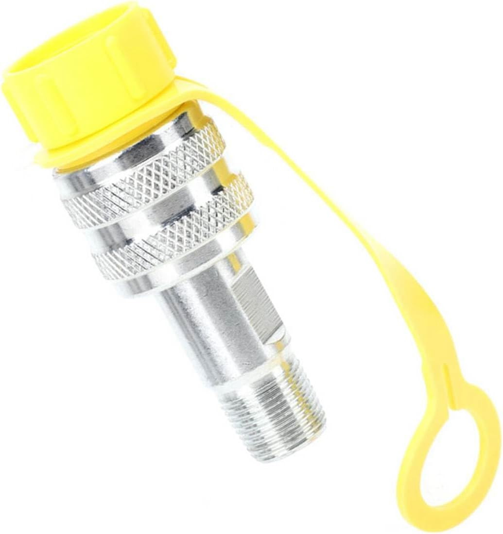 Hydraulic Coupling Quick Disconnect Set ZG3/8 Mechanical Oil Pipe Coupler Chrome