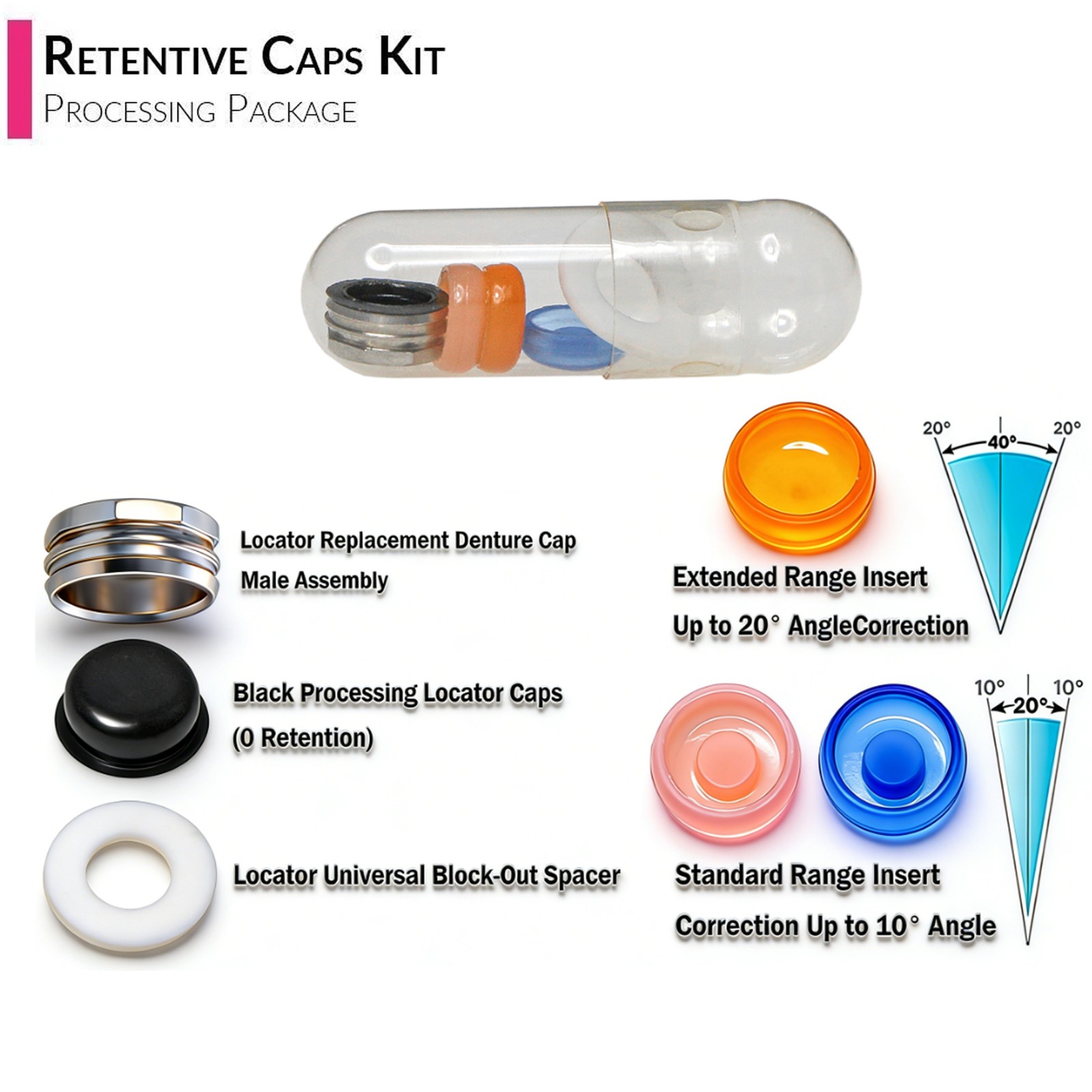 US Zest Attachment Locator Abutment Internal Conical Connection for NobelActive