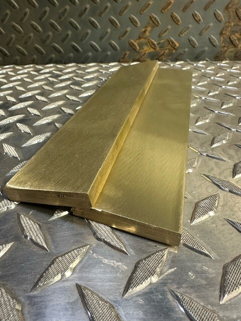2pcs 2″x3/8 thick C360 BRASS FLAT BAR 10″ long Solid Plate Mill Stock bar #4.5