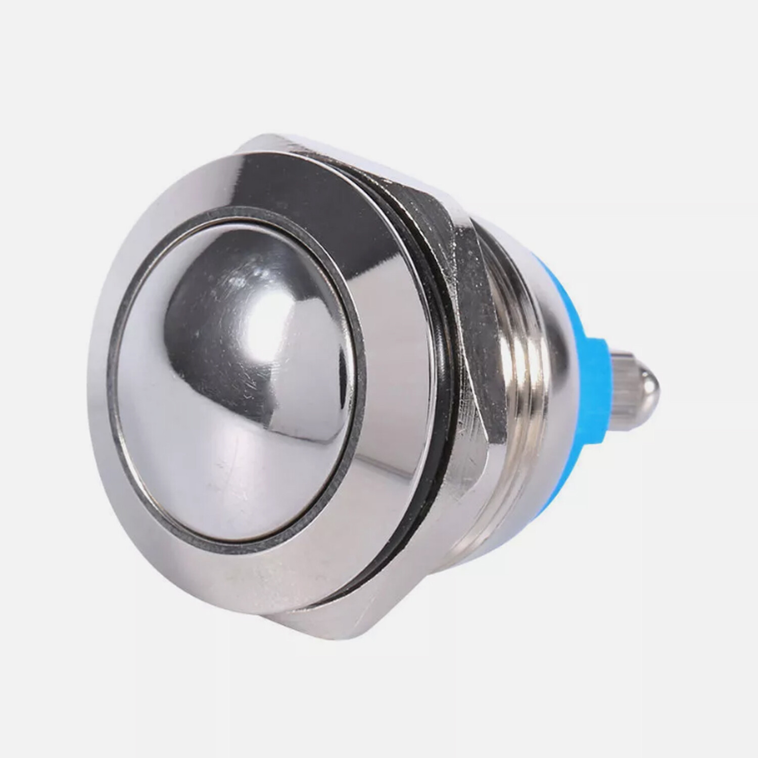 Silver 12V DC Waterproof Metal Circle Push Button Momentary Horn Switch Car/Boat
