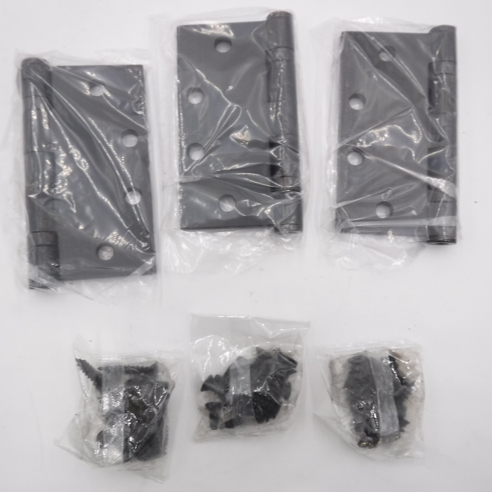 3 Pack Doormerica 4-1/2″x4-1/2″ Square Corner Door Hinges In Black DH-BB179