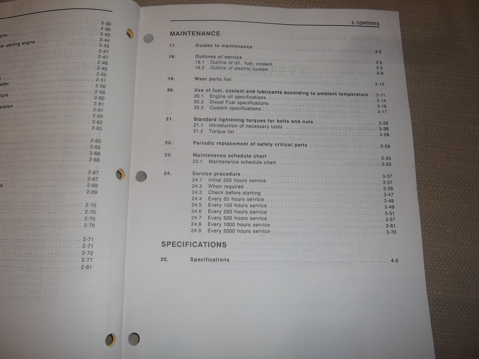 KOMATSU WA320-3 WHEEL LOADER OPERATION MAINTENANCE BOOK MANUAL S/N A30001-UP