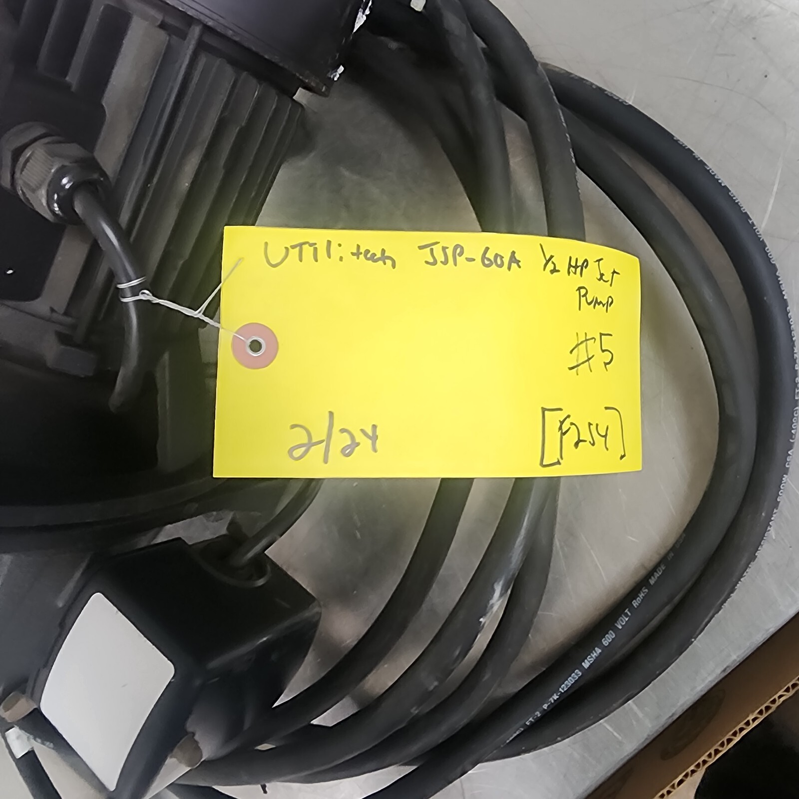 Utilitech 1/2HP Shallow Well Jet Pump JSP-60A 12.5 GPM #5 [Z3F]