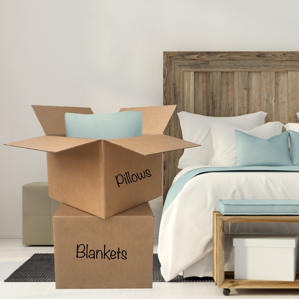 UBMOVE Large 6 Pack Moving Cardboard Boxes 20 x 20 x 15-inches