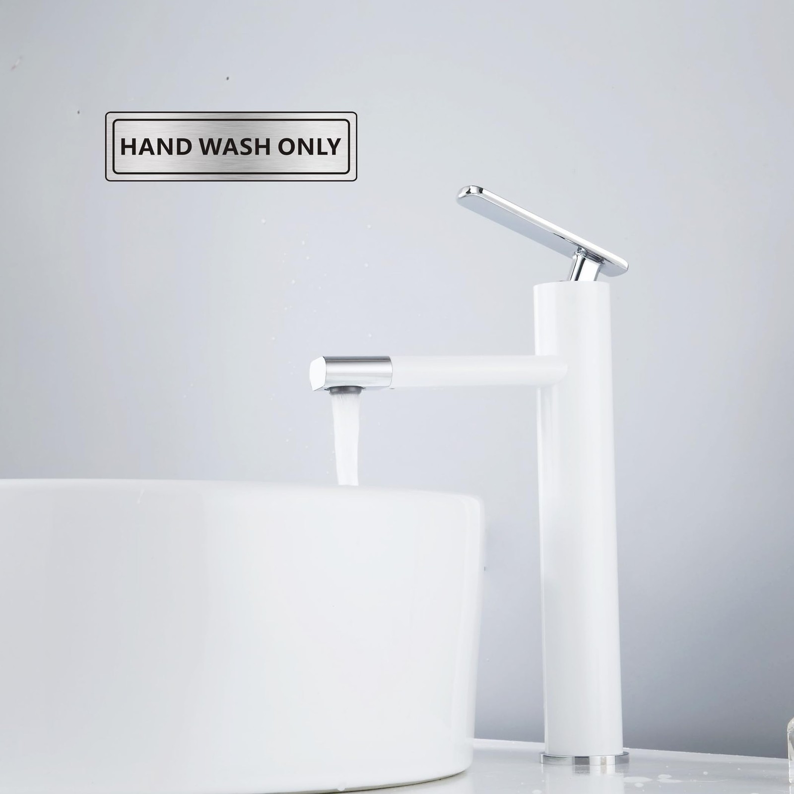 2 PACK Hand Wash Only Sign Self-adhesive Waterproof Aluminum Metal Signs for …