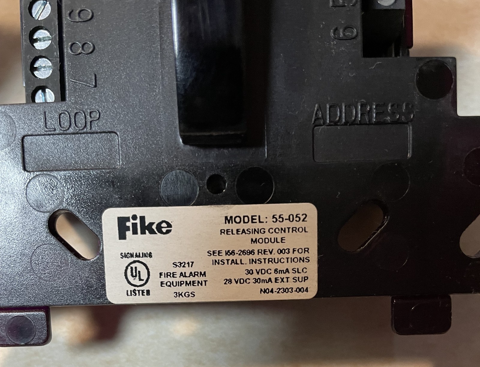New Fike 55-052 Release Control Module, L01-0004-004 New In Box