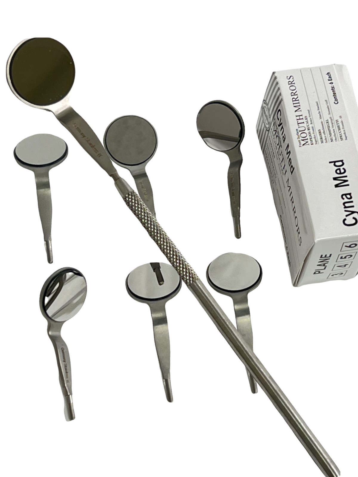 New Premium 6 x Dental Mouth Mirror Double Sided #05 Surgical Dental Instruments