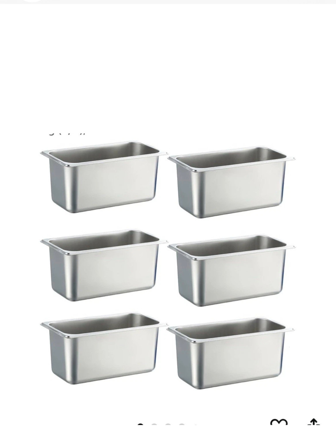 Cambro Stainless Steel Stream 6PC 1/3 Size
