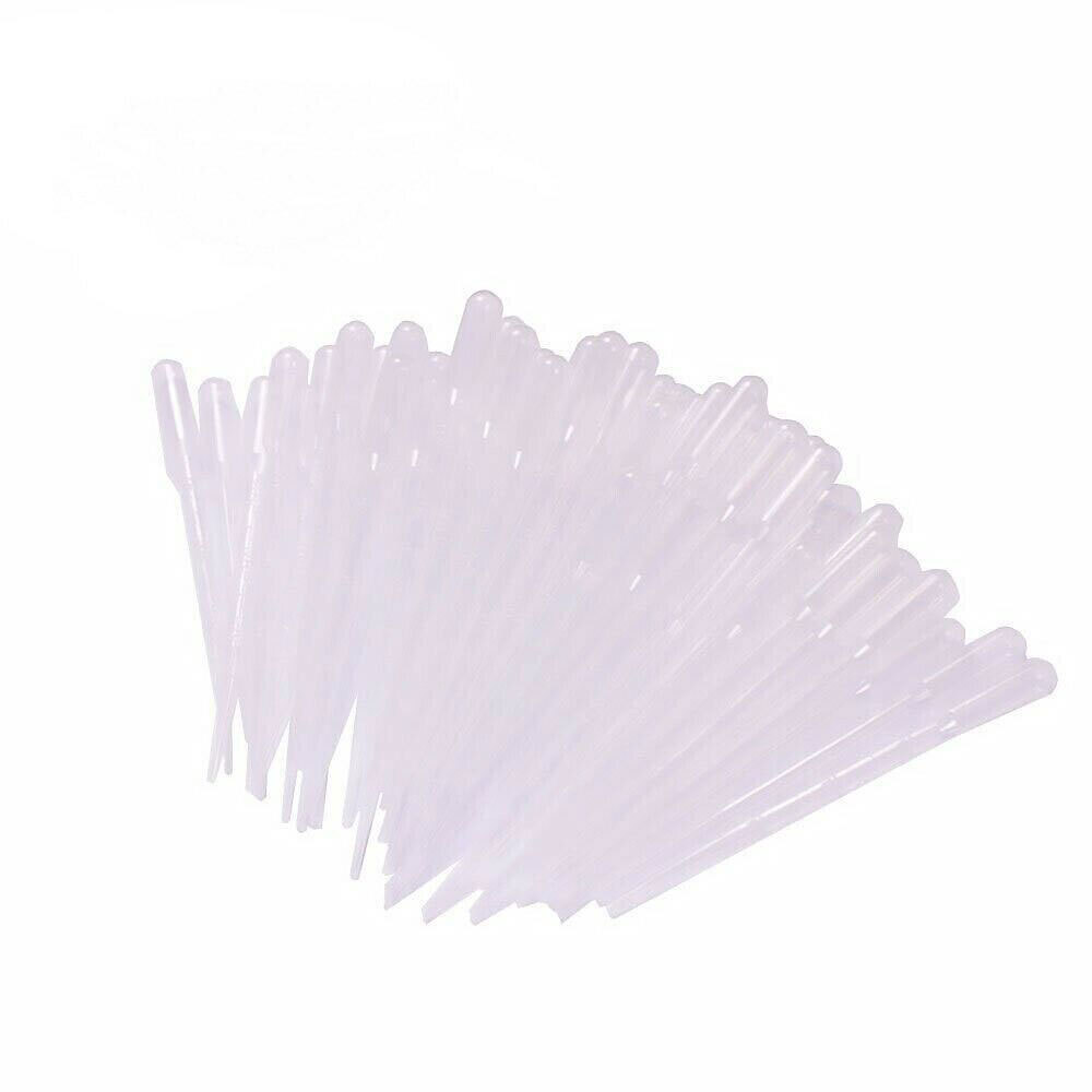 200Pcs 3ml Disposable Plastic Eye Dropper Set Transfer Lab Graduated Pipettes US